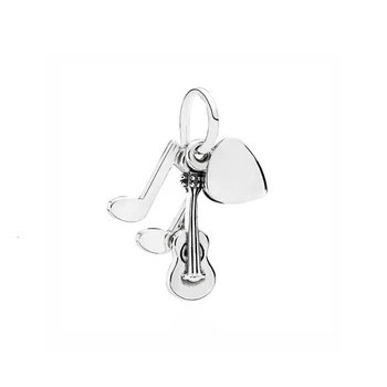 

100% 925 silver sterling 1:1 791504en09 silver trinity music rocking original female fashion free freight jewelry