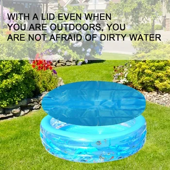 

Round Pool Cover Protector Above Ground Protection Family Swimming Pool Sheet Cover Cloth Heart Shape Easy Set Up N ZB