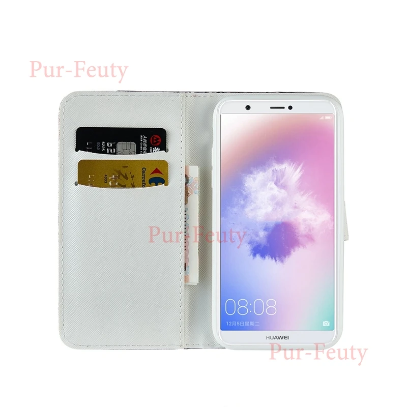 Кожаный чехол для Huawei Enjoy 7S FIG-LX1 FIG-l21 модный кошелек в виде блокнота Подставка телефон чехлы Etui Hawei P Smart рис LA1 LX1