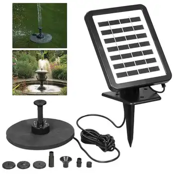 

180L/H Solar Powered Fountain Pump Birdbath Solar Panel Water Pump Outdoor Garden Yard Night Pond Pool Decoration 1.5W 7V