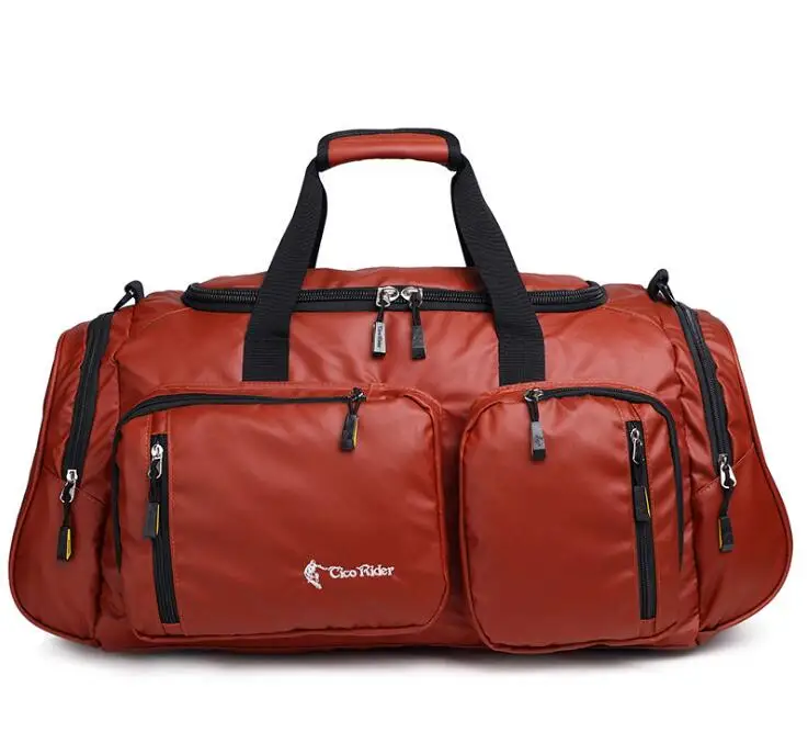 Travel Bag Portable Large Capacity Luggage Bag Male Waterproof Short-distance Travel Bag Outdoor Sports GYM Bag XA153K - Цвет: Red