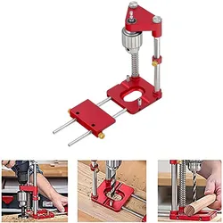 Herramienta de carpintería, localizador de punzón de alta velocidad, Mini máquina de perforación de escritorio, localizador de punzón para carpintería, accesorio de plantilla de perforación