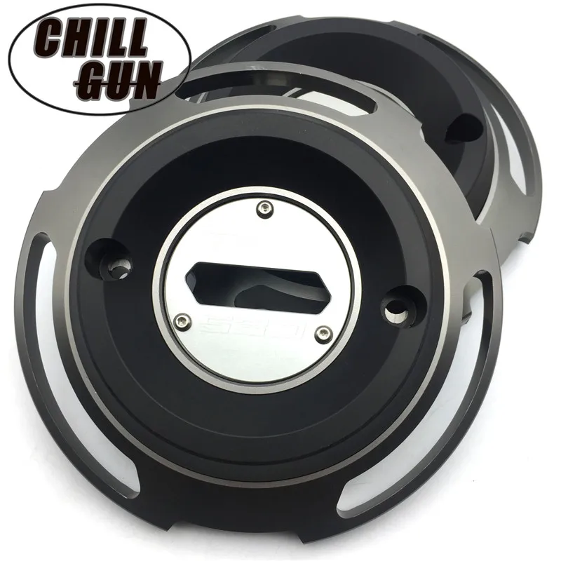 Motorcycle Engine Stator Cover Decorative Cover Protective Cover For Yamaha T-max 530 TMAX530 TMAX 530 SX DX - Цвет: titanium 1 pair