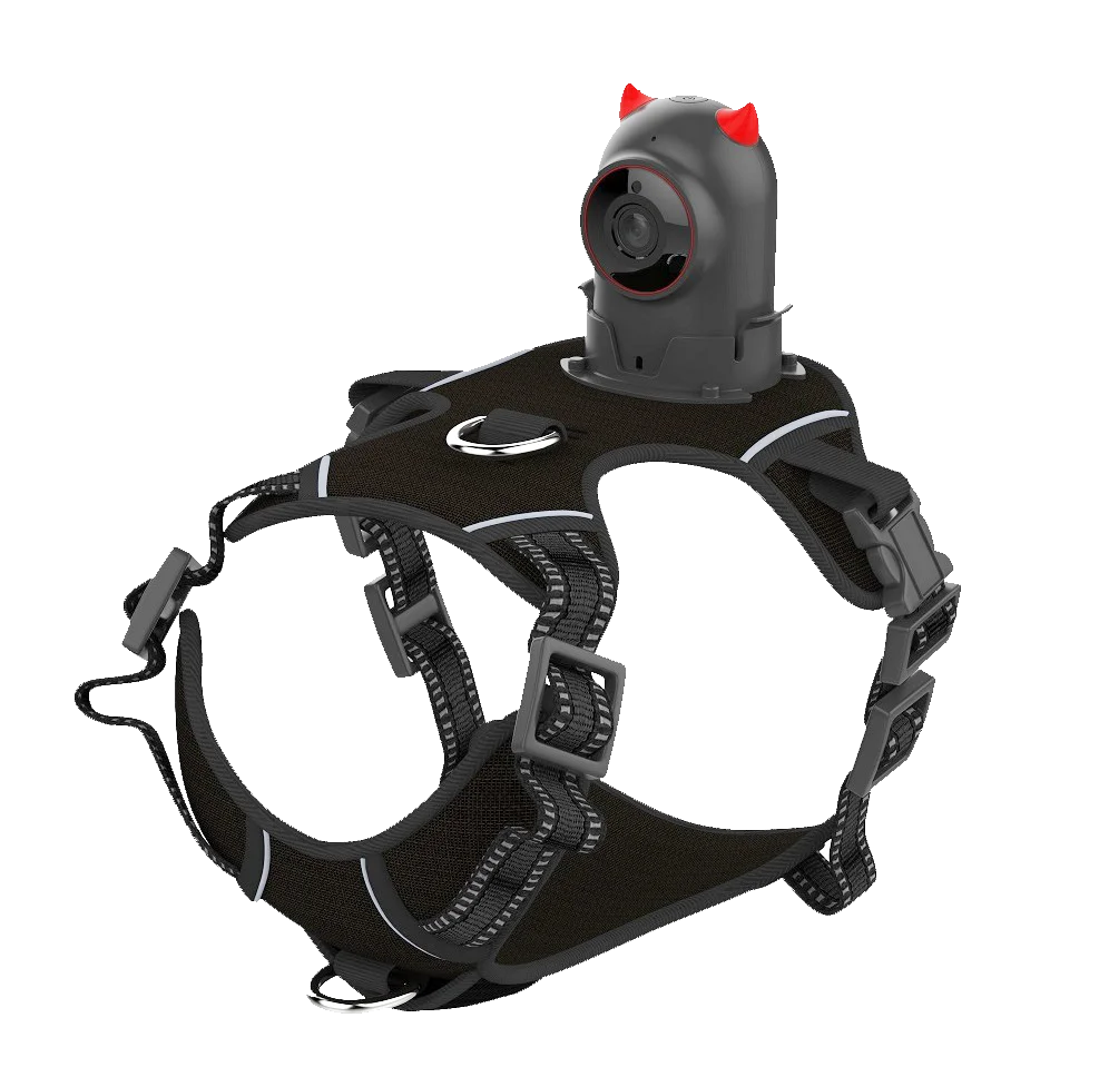 Носимые ошейники для домашних питомцев С умной камерой собаки регулируемые