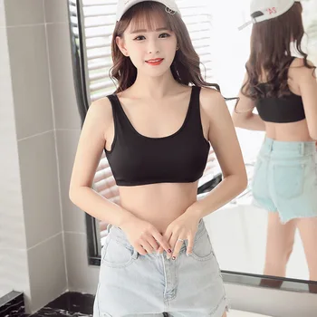 

SVOKOR Women Bra Inside Elastic Breathable Tube Top Sling Gather Bralette