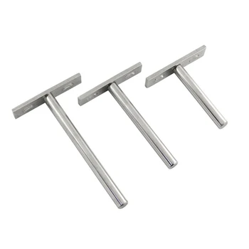 

3/4/5 inch T-type shelf bracket Cabinet furniture connector shelf T-type invisible wood bracket wall fixed shelf