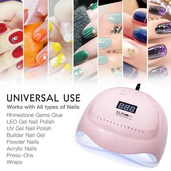 

Nail Lamp 108W ligent Induction Nail Phototherapy Machine Quick Dry Nail Dryer SUNZ19Plus