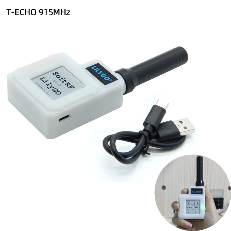 

LILYGO® 433/868/915Mhz T-Echo NRF52840 SX1262 WIFI Wireless Receive Mode LORA GPS 1.54 E-paper BLE NFC