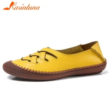 Karinluna/ г., Новое поступление,, обувь в сдержанном стиле Женская Повседневная мягкая обувь на плоской подошве без застежки женская обувь