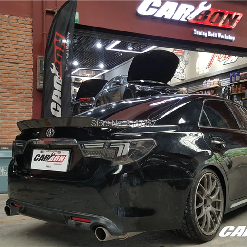 Блестящий спойлер из углеродного волокна для Toyota Mark X REIZ 2010 -2017 лет | Автомобили и