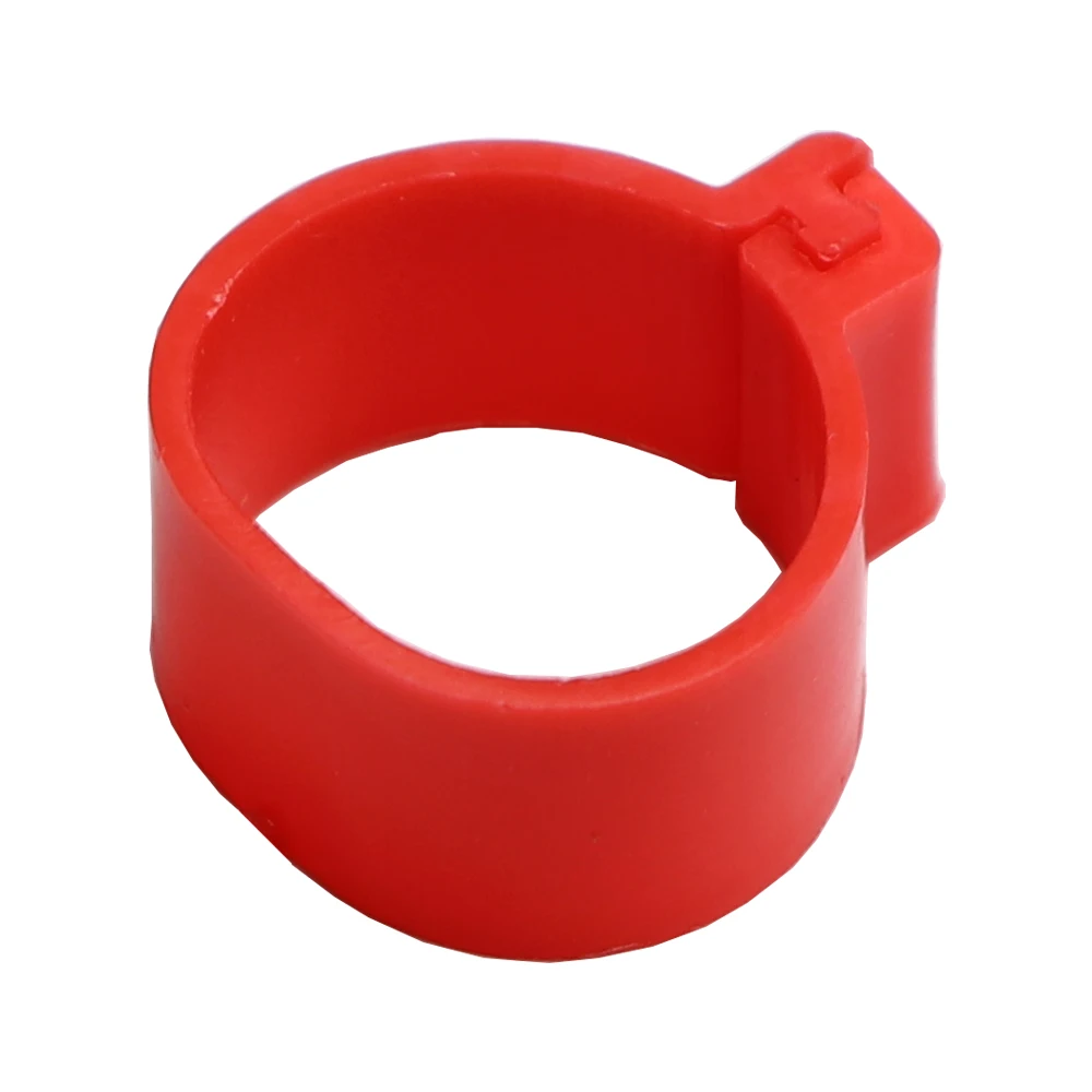 Bird Foot Rings 100PCS Inner Diameter 16/18/20/25mm 7 Colors Plastic Open Type Buckle Chicken Duck Goose Foot Ring Poultry Farming Equipment