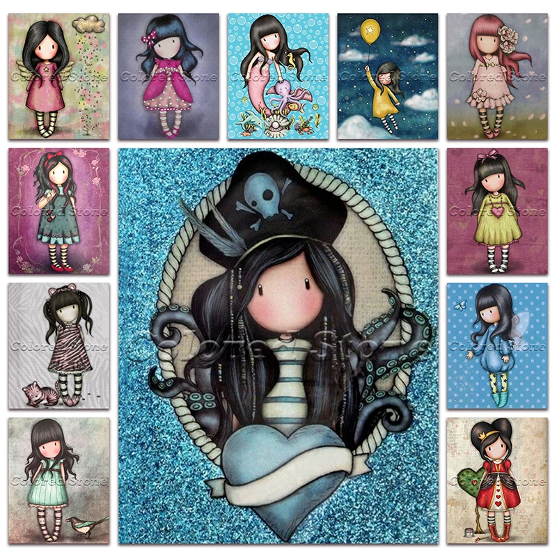 Peinture Diamant Th me Dessin Anim Fille Nouvelle Collection 5D 