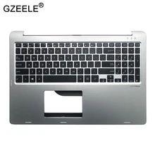 GZEELE US клавиатура для ноутбука ASUS TP500 TP500L TP500LA TP500LB TP500LN Серебристая клавиатура с подставкой для рук верхний чехол