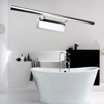 

5W 7W Modern Led Mirror Light Stainless Steel AC 220V Lighted Makeup Mirror Waterproof Wall Lamp Bathroom Lighting Wall Mounted