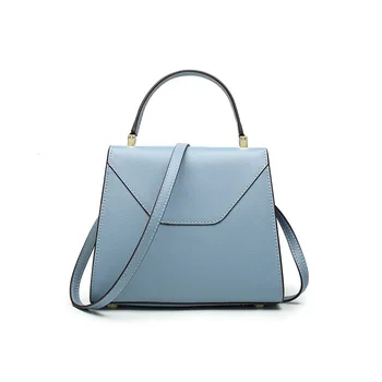 

New lock lychee pattern leather handbag leisure solid color wild tide models shoulder diagonal small square bag