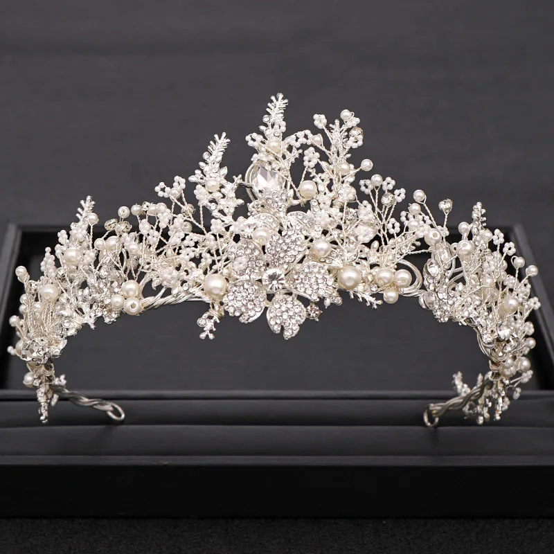 Corona Di Cristallo Teklemon - Tiara Sposa Principessa, Corona Per Capelli Vintage Per Matrimonio, Banchetti E Feste Di Compleanno - Foto 7