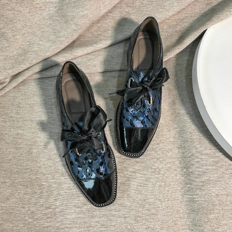 XiuNingYan/Женская обувь ручной работы из натуральной кожи; лоаферы; женская повседневная обувь; обувь из мягкой кожи; женская обувь на плоской подошве; большие размеры