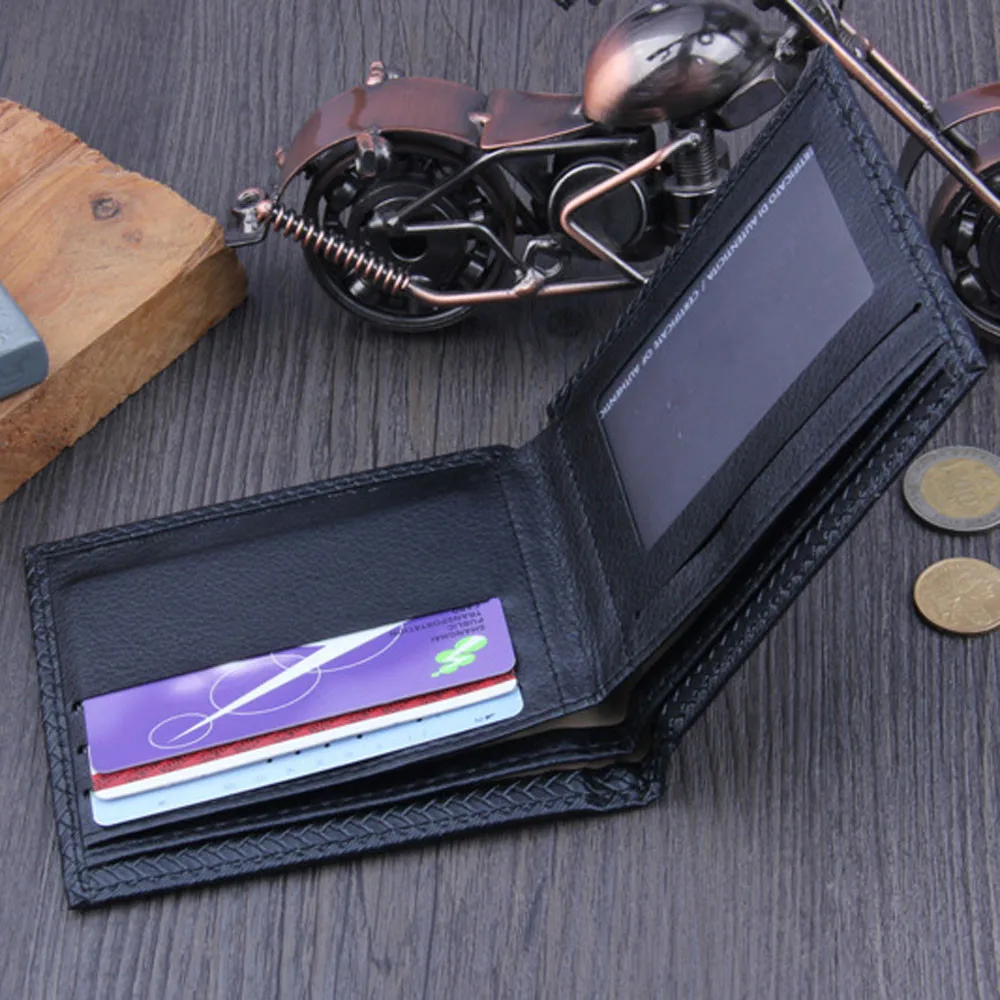Мужской кошелек с карманом для монет высокого качества Короткий Мужской многополярный бизнес кожаный бумажник ID держатель для кредитных карт кошелек карманы K916