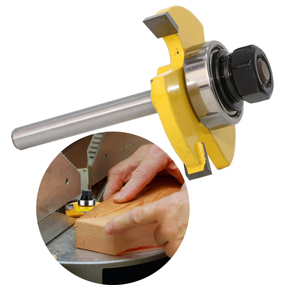 

8mm Shank Tongue & Groove Joint Assemble Router Bits T-Slot Milling Cutter for Wood Woodwork Cutting Tools Router Bits HOt Sale