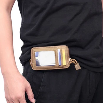 

Men Women Lightweight Nylon Outdoor Zipper Portable Space Saving Mini Purse Organizer Travel Waterproof Card Storage Wallet