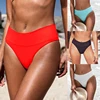 Women's Swimming Trunks Bikini Panties High Waist Swimwear Bottom Solid Color Female Swimsuit Briefs Beachwear Bathing Suits ► Photo 1/6
