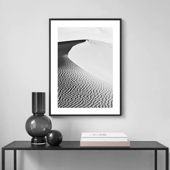 Nordic Black and White Marine Photography Art Print – Sexy Nude Women