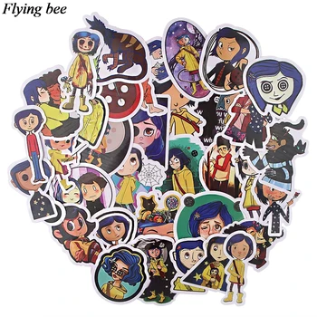 

Flyingbee 35 Pcs Thriller Animation Movie Stickers For Diy Scrapbooking Album Decals Luggage Phone Laptop Bicycle Guitar X0963