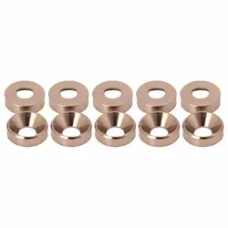 Set of 20 Colorful Anodized Aluminum Countersunk Head Washers - Assorted Colors - M6  20PCS (Silver)