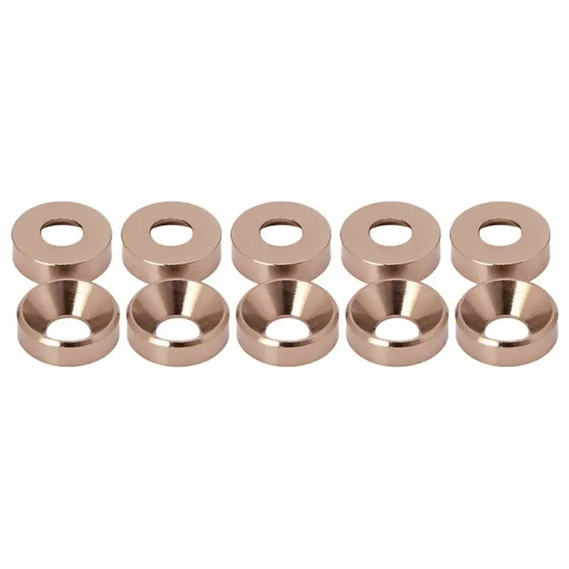 20pcs M2 M3 M4 M5 M6 Aluminum Colourful Anodized Countersunk Head Bolt Washers Gasket Red/Grey/deep Blue/Black/purple - Image 12