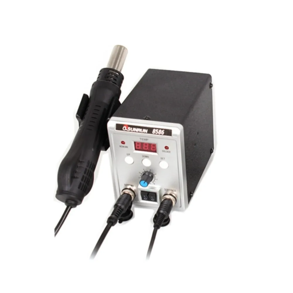 8586 SMD BGA паяльная станция 700 Вт 110 В / 220 2 в 1 сварочный пистолет с горячим воздухом