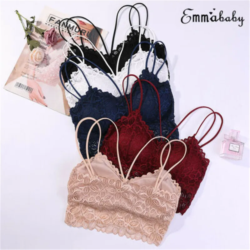 Женское нижнее белье Bralette женское нижнее белье сексуальные цветочные кружевные бюстгальтеры для женщин полная чашка вышивка однотонный цвет мягкий бюстгальтер пуш-ап