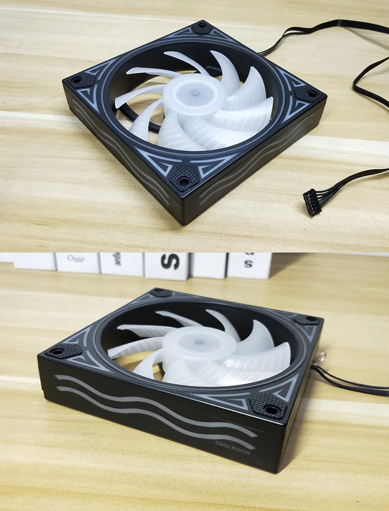 Rgb-вентилятор 12 см чехол на шасси вентилятор Dor настольный компьютер RGB Вентилятор охлаждения поддержка MOBO 5V AURA SYNC гигантский стиль волны