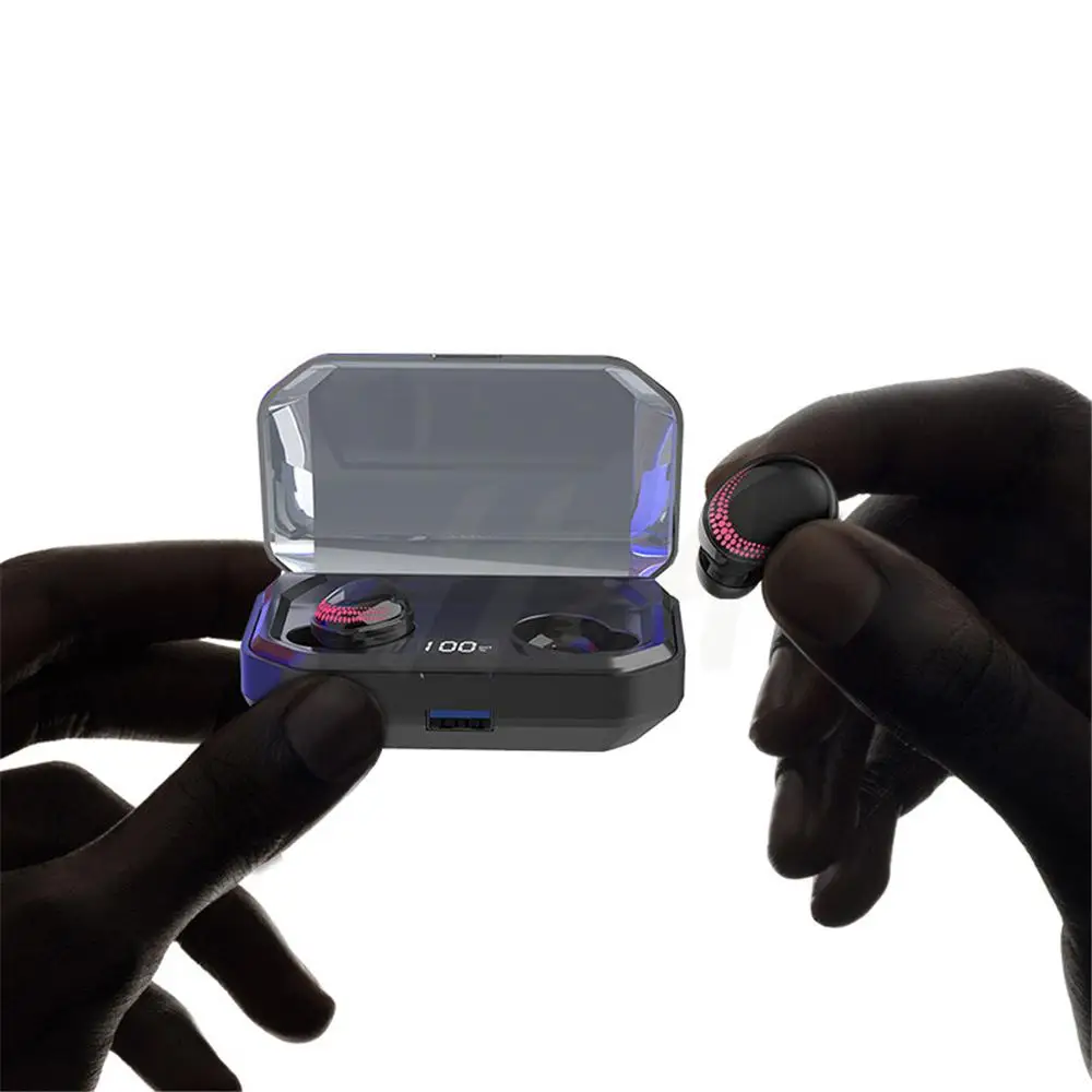 Fones de Ouvido sem Fio Mic com 3000mah Eastvita Bluetooth Alta Fidelidade 8d Estéreo Esporte Caixa Carregamento X10 Tws V5.0 4 ouvido sem fio alta fidelidade 8d estéreo
