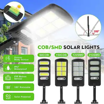

Powerful Remote Control COB/LED Solar Light Led Outdoor Solar Lamp PIR Motion Sensor Garden Wall Street Lights Decorative
