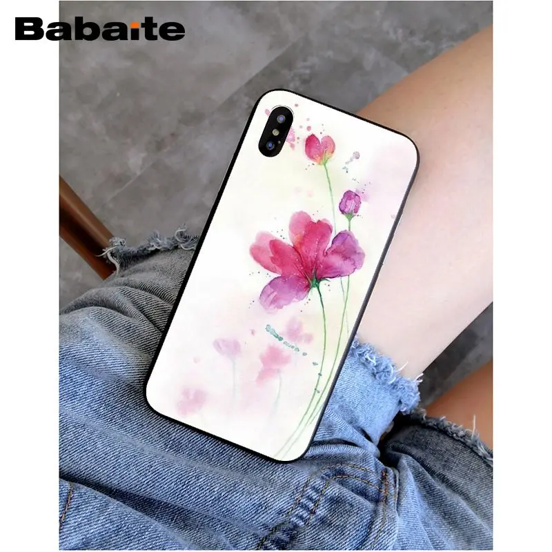 Watercolor flower Dandelion Lotus Lavender