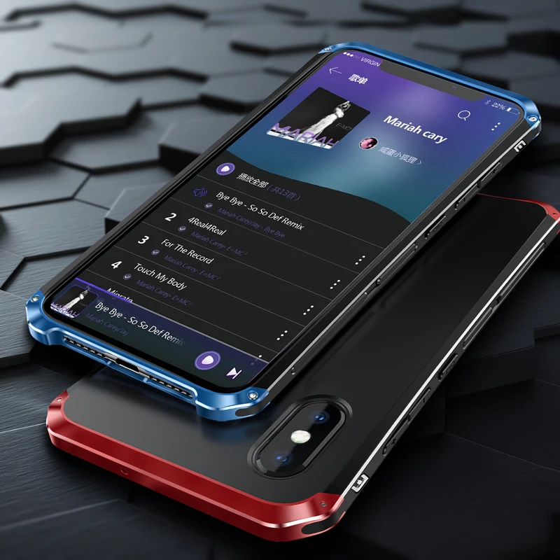 Global Shockproof Armor Case for Xiaomi Note 8 Pro Case Metal Frame Hard TPU Frosted Phone