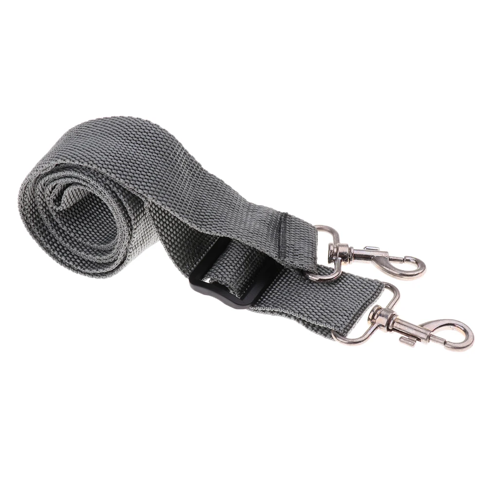 Durable Nylon Snare Drum Sling Strap Belt Bass Drum Neck Strap Gray