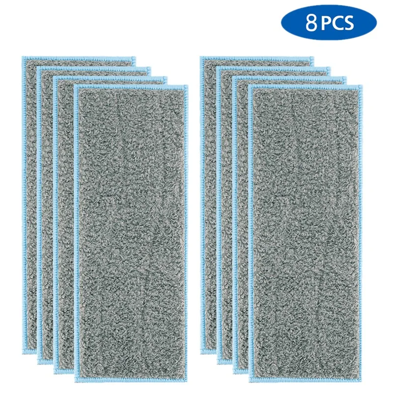 

8 Pack Washable Wet Mopping Pads Compatible Braava Jet M Series Reusable Wet Pads for IRobot Braava Jet M6 (6110)