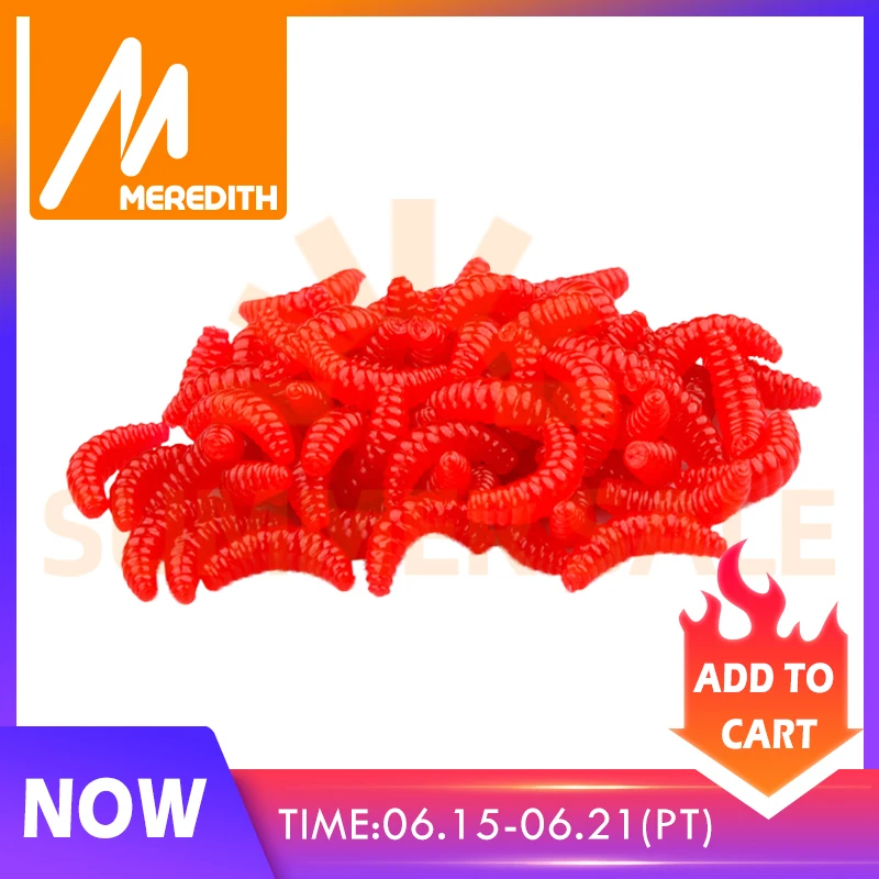 Мягкие рыболовные крючки MEREDITH, 50 шт., 100 шт., 150 шт., 200 шт., 2 см, 0,38 г, maggot Grub|Наживки|   | АлиЭкспресс