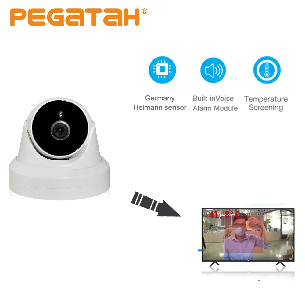 1080P Face Recognition camera Temperature Thermal Camera Access Control Camera Fever Detect Body Camera IR thermal Thermovisor