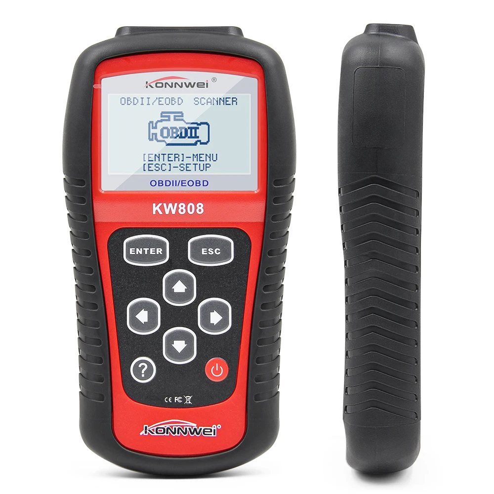 KONNW KW808 EOBD/CAN OBD2 диагностический инструмент OBDII/EOBD автомобильный считыватель кодов и автоматический сканер Автомобильный сканер обнаружения OBD2 сканер