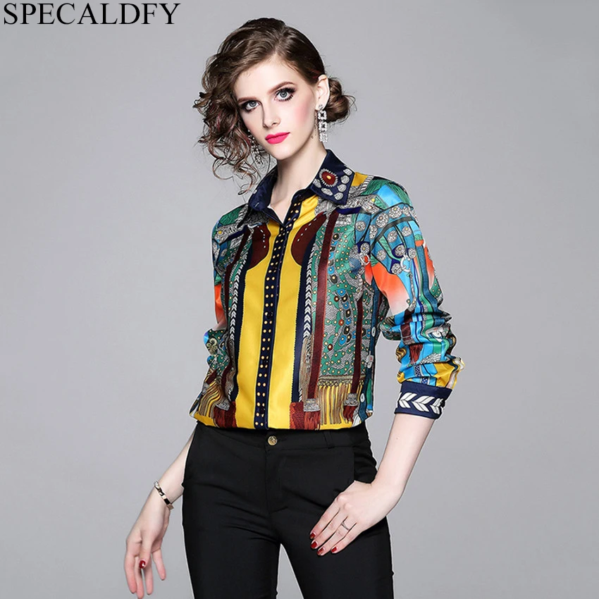 

2019 Spring Autumn Boho Bohemian Vintage Blouse Womens Tops And Blouses Ladies Long Sleeve Shirt Runway Women Blusa Femininas
