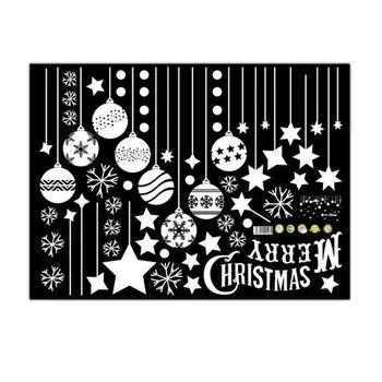 

Wall Stickers merry christmas background wall decoration Removable (C, 45 cm x 60 cm)