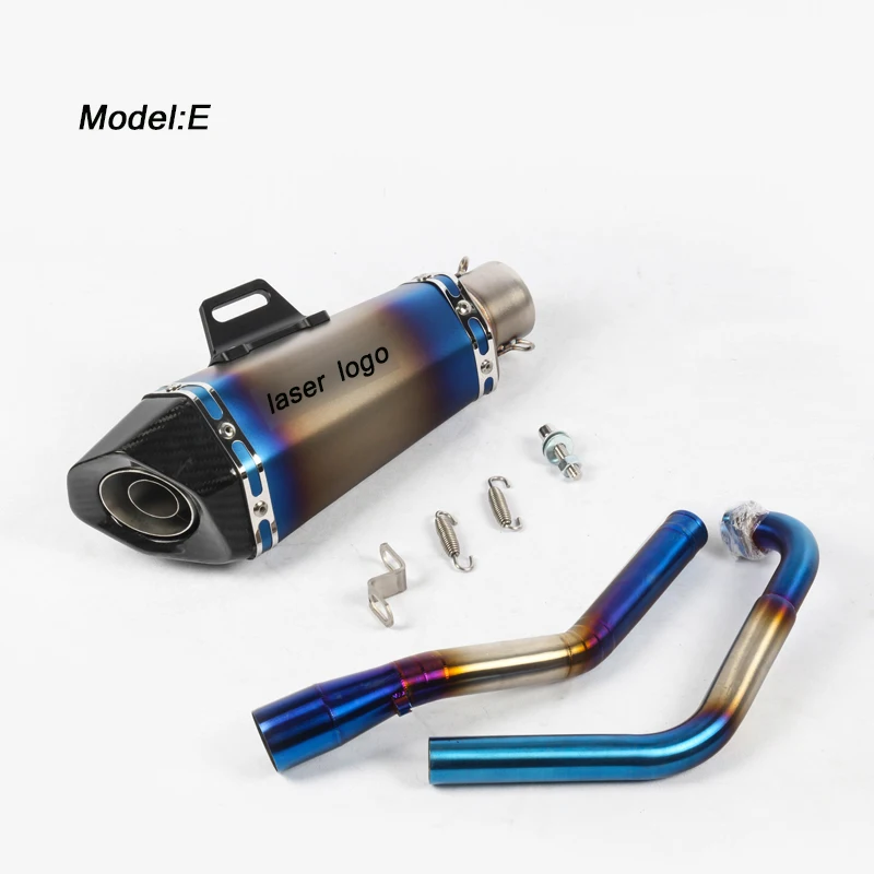 R15 V1 V2 MT125 мотоциклетная Передняя труба с глушитель выхлопной трубы без шнуровки для Yamaha R15 V1 V2 MT125