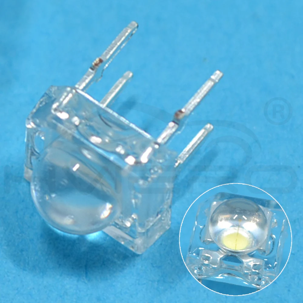 Hviero F5 5mm Red Green Blue White Yellow Dome Super Flux Water Clear Piranha Diode 1.9~3.4V Led Car Lamps Light Diodes Led Bulb