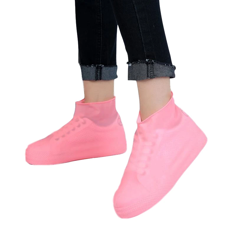 Shoe-Covers Rain-Boot Waterproof Shoes-Accessories Rubber Outdoor Portable Non-Slip Unisex