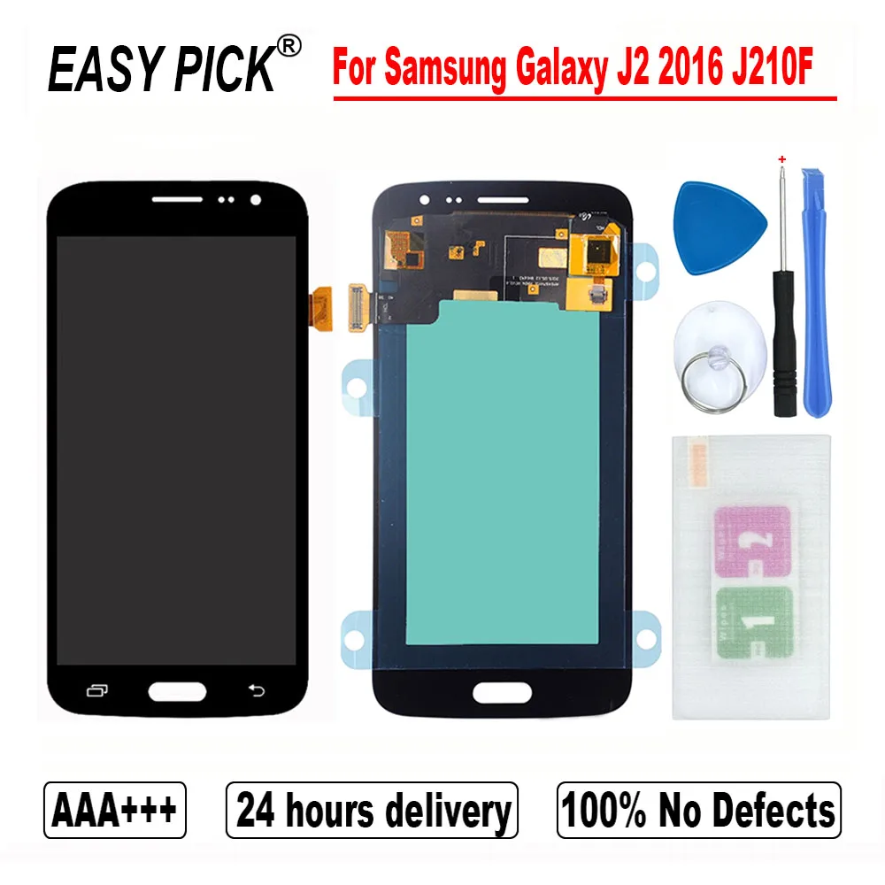 For Samsung Galaxy J2 16 J210f J210fn J210y Sm J210m Lcd Display Touch Screen Digitizer Assembly Free Tools Mobile Phone Lcd Screens Aliexpress