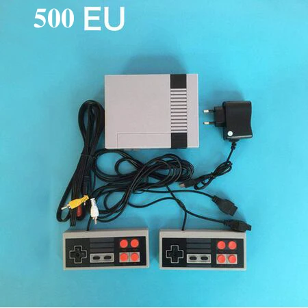500 EU plug Встроенный 500/620 классические игры ТВ портативная игровая консоль AV порт 8 бит Ретро игровой плеер геймпад для детей подарок наслаждайтесь - Цвет: 500 EU plug
