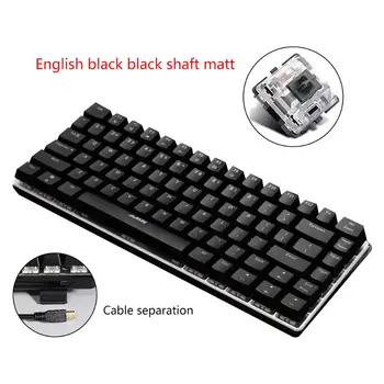 Ajazz AK33 82 Keys Mechanical Keyboard Russian/English Layout Gaming Keyboard RGB Backlight Switch Wired Keypad russian english layout metal keyboard blue red switch gaming wired mechanical keyboard rgb anti ghosting for computer