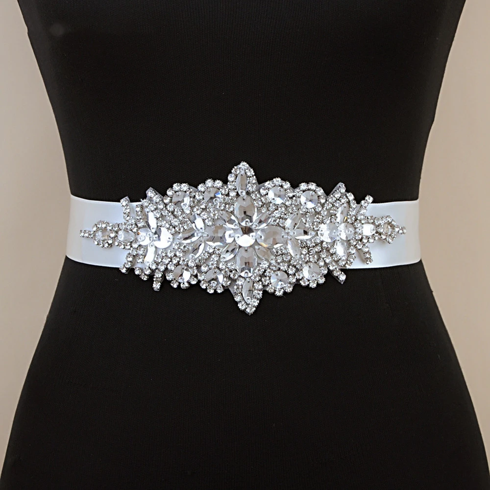Cinturón con cuentas de diamantes de imitación para mujer, accesorios cinturón de boda, cinturones de novia, dama de honor, cinturones para fiesta de noche, vestido de Graduación|Cinturones de novia| AliExpress